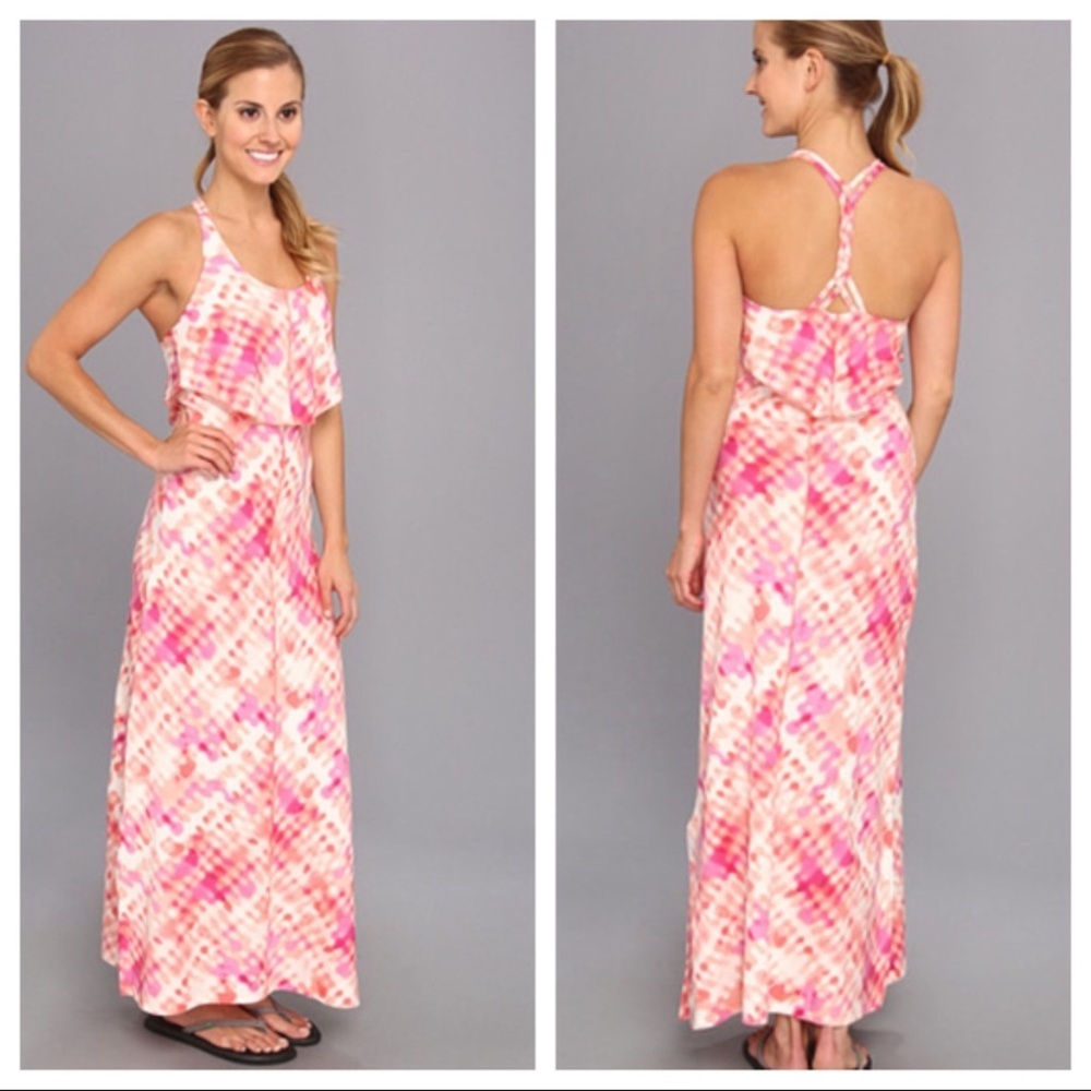 Patagonia Maxi Dress Sundress Size Small Organic Cotton Coastal Beach Summer
